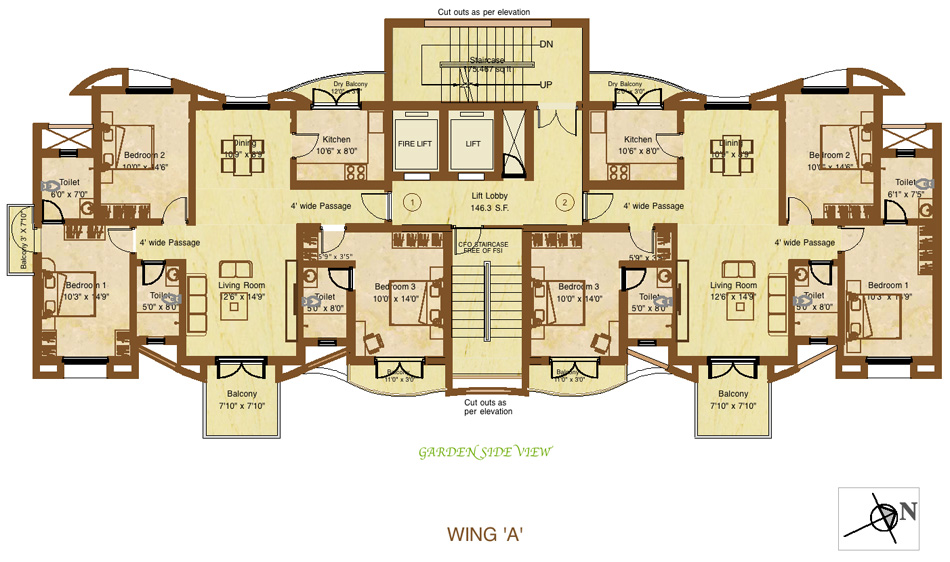 Apartment Floor Plans India