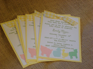 green and yellow baby shower