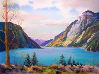 This is a view of Seton Lake