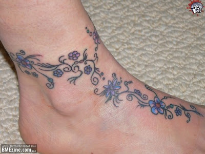 Flower Ankle Tattoos