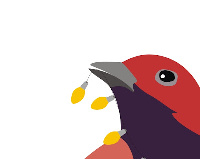 word and bird art
