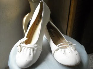 White Butterfly Motif Covered Shoe