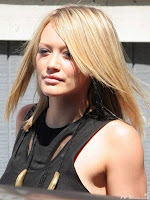Hilary Duff in Denim Shorts