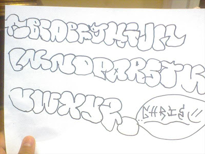 Sketch Graffiti Alphabet Paper - Letter A to Z Design by Chris Sketch Graffiti Alphabet Paper - Letter A to Z Design by Chris