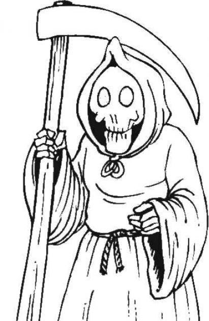 The Death Coloring Pages | Free World Pics