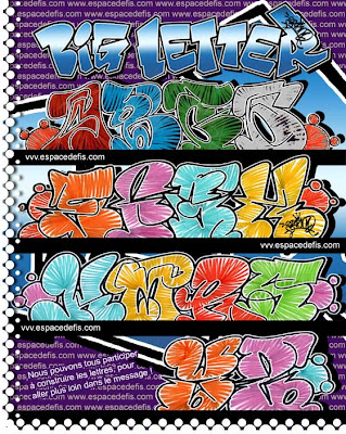 Alphabet Graffiti : Big Letter graffiti alphabet b. Alphabet Graffiti : Big Letter