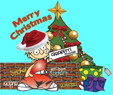  Graffiti Merry Christmas,Graffiti Christmas Tree