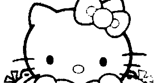 Hello Kitty with Love Symbols Coloring Pages >> Disney Coloring Pages