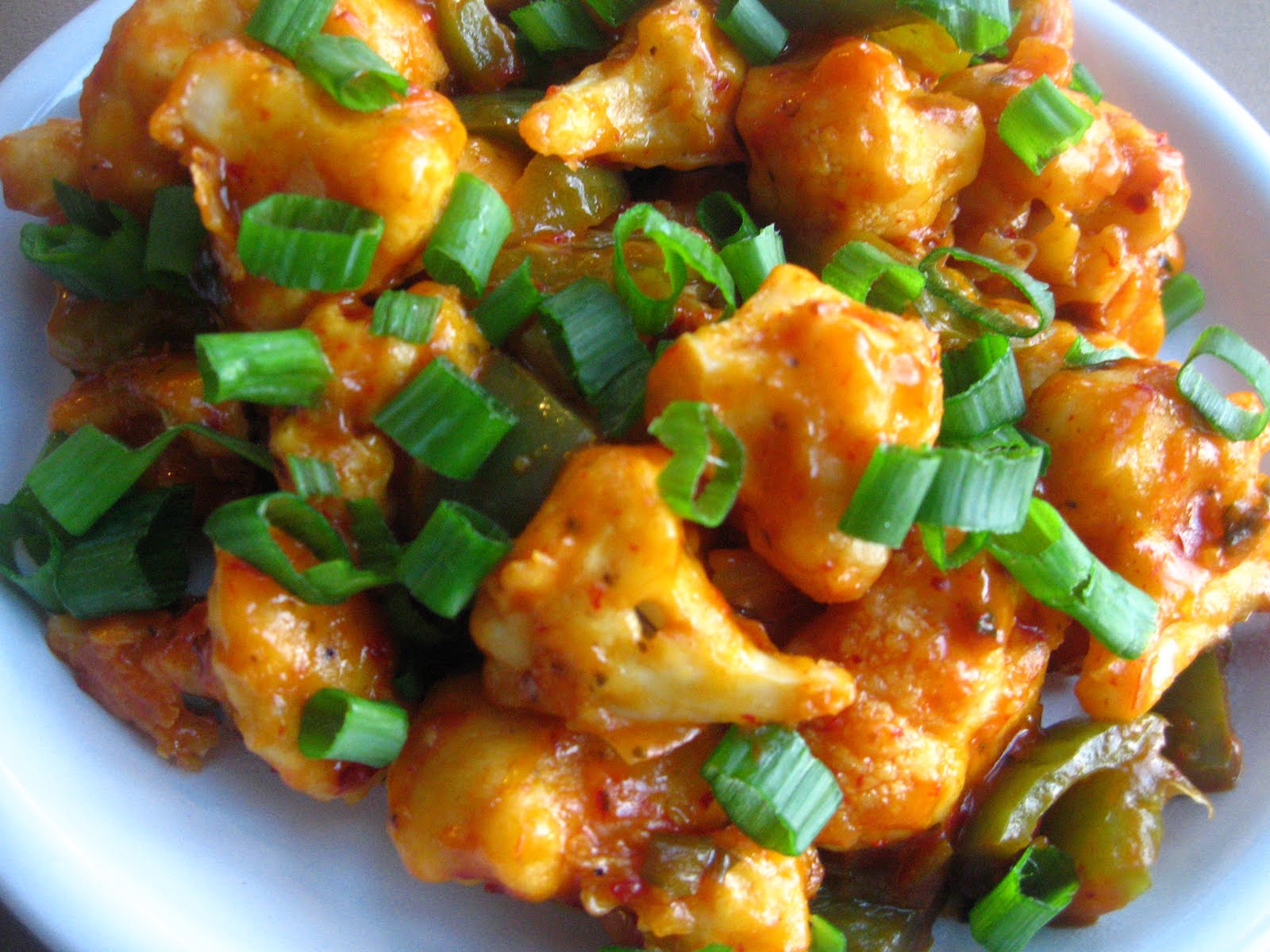 A Peek into My Kitchen Gobi / Cauliflower Manchurian Baked
