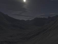 la luna e le montagne