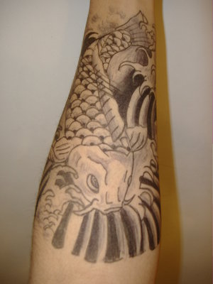 Japanese Arm Tattoos With Japanese Koi Fish Tattoo Designs Gallery 5