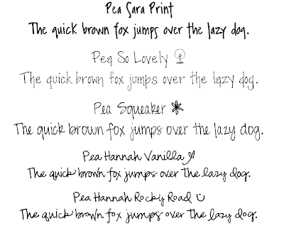 fonts for peas: Have you ever