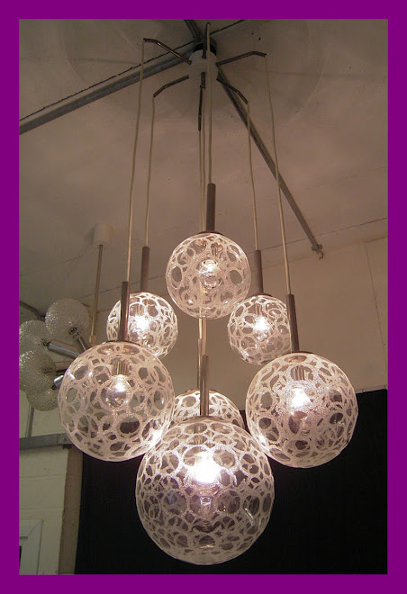 STUNING 60s PENDANT LIGHT - 7 GLOBES - Price: SOLD