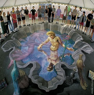 Seni Graffiti Tingkat Tinggi dari Kurt Wenner, Gambar ini seperti Hidup!