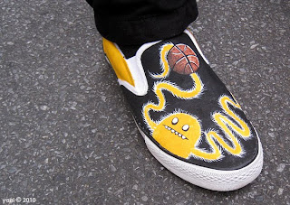 painted furry basketball monster shoes painted furry basketball monster shoes