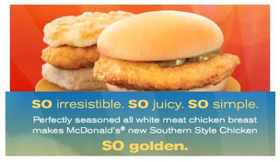 FREE McDonald's Southern Style Chicken Sandwich