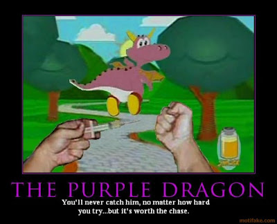 The Purple Dragon Demotivator