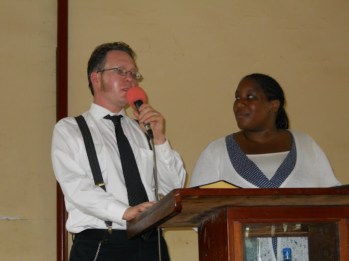 Christian preaching at the Marriage Seminar in Gulu, Uganda