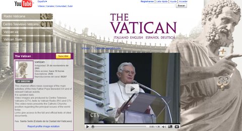 Vaticano en YouTube