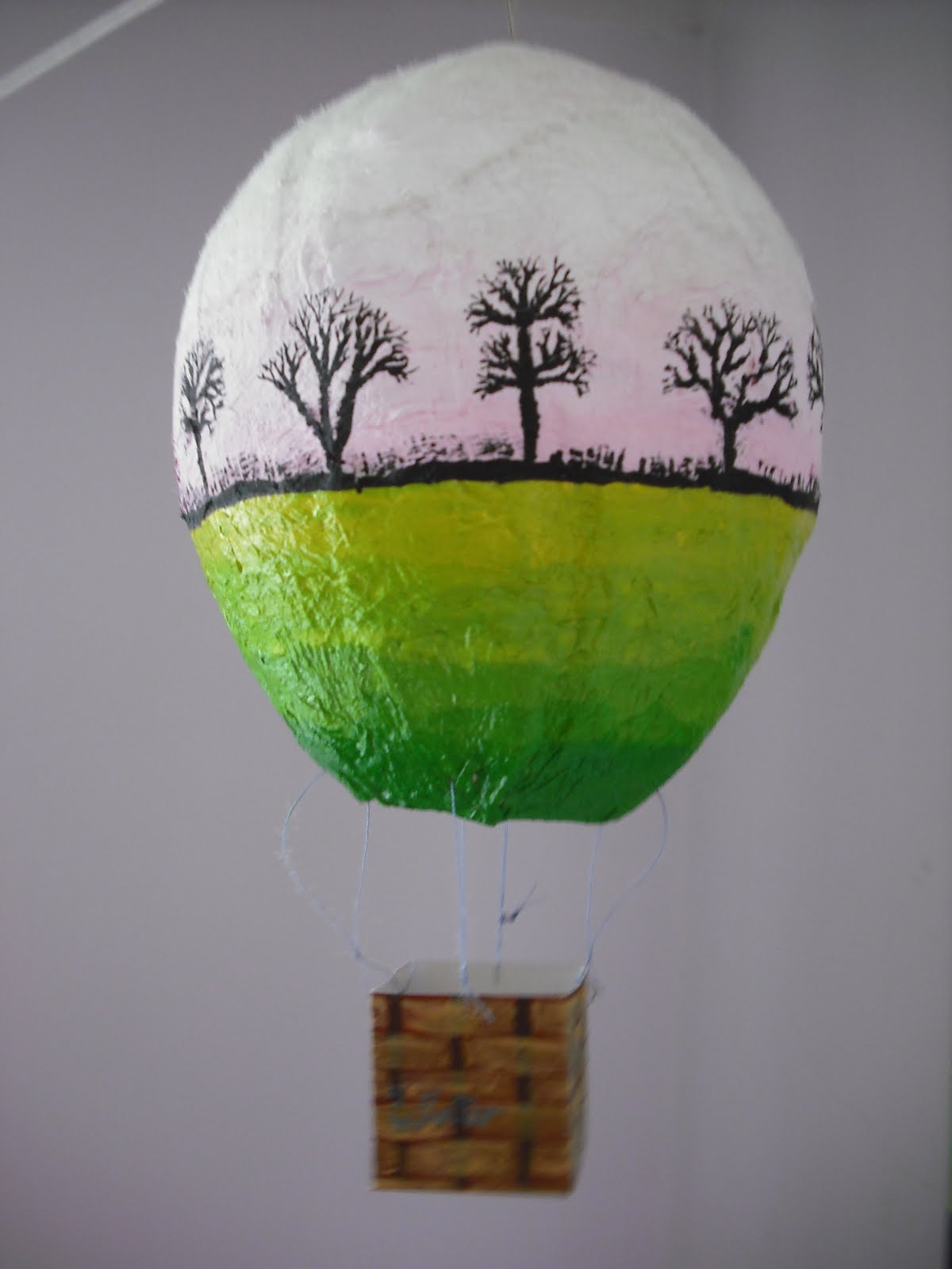 Papier Mâché Hot Air Balloon Ornaments Heather Sprinkles
