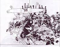Paul Popes take on futuristic sports people playing sports