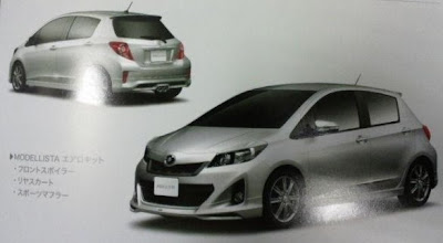 There were images of the new Toyota Yaris hatchback 2011