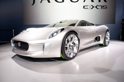 Jaguar C-X75 concept  production new live photos Paris 2010