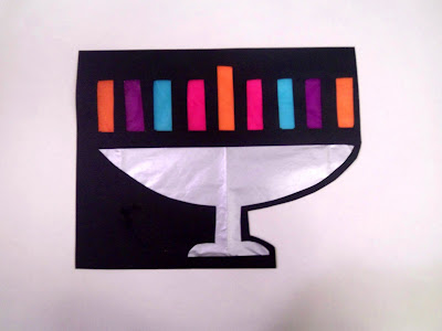 hanukkah stained glass menorah crafts upper mom side west