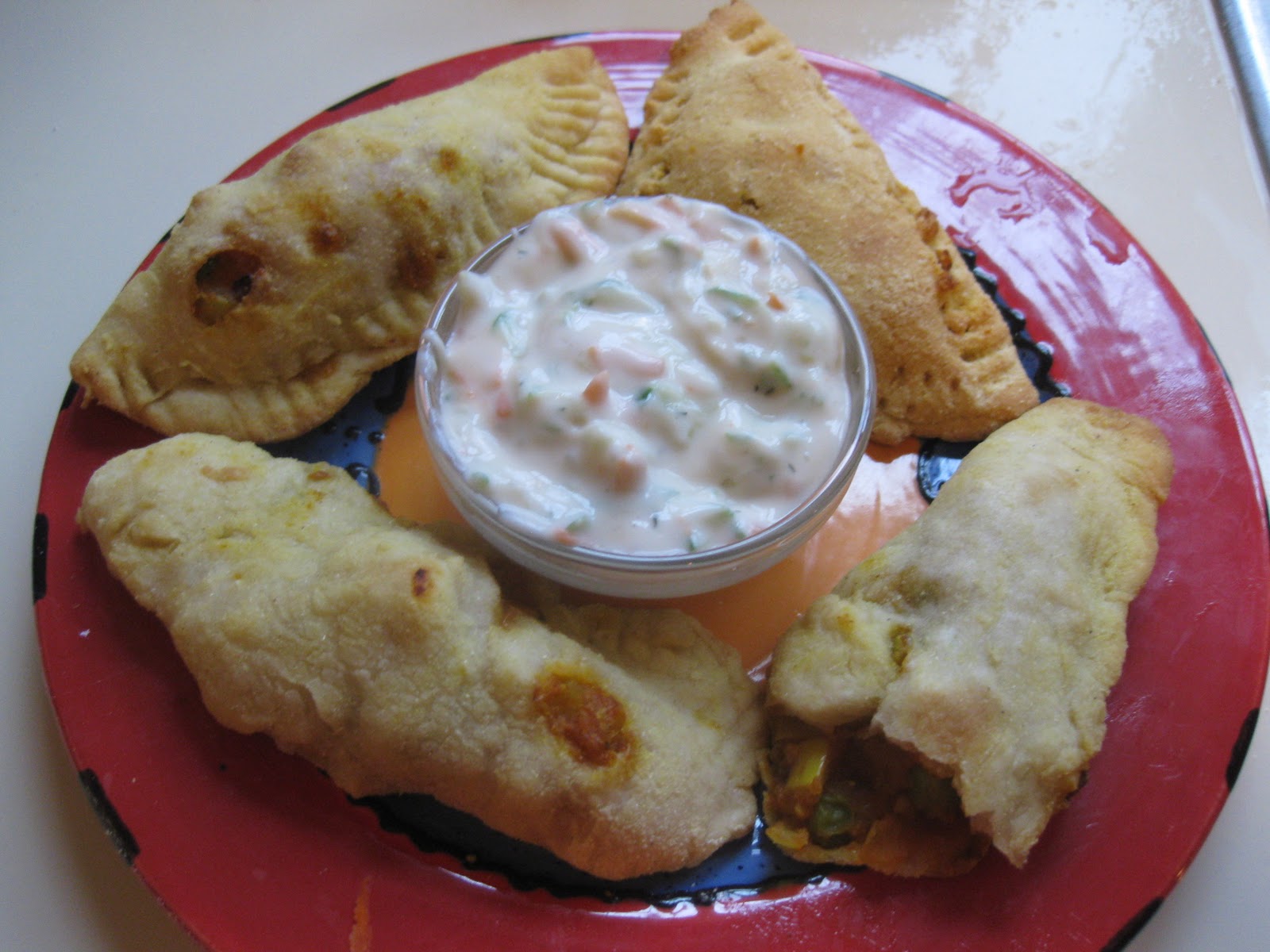 Gluten Free AZ Baked Samosas and Raita Dip; Quick, Easy and Delicious