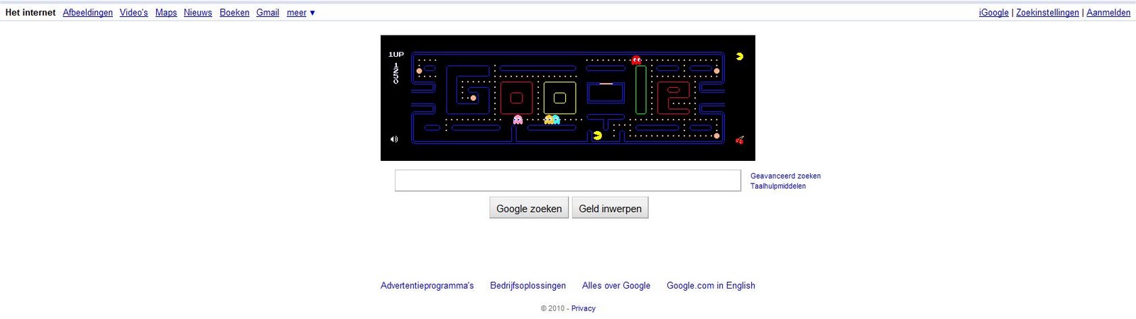 elgoog pacman elgoog pacman