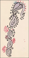 stylish mehndi sketchs