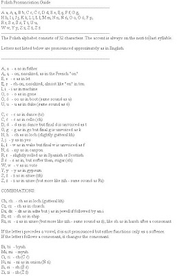 how is w pronounced in polish