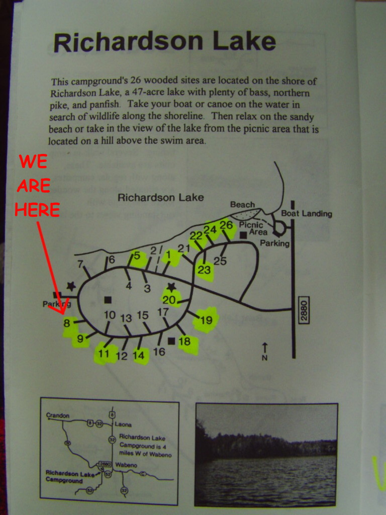 RVing The USA is our BIG Backyard CAMPING Richardson Lake in the Nicolet National Forest