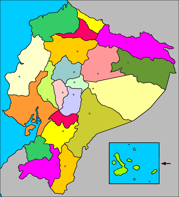 Ecuador Mapa Politico