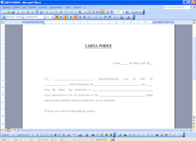 CARTA PODER CERTIFICAD,