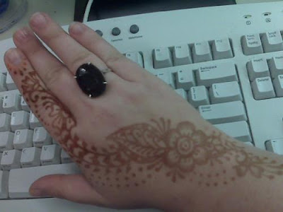 You Got A Henna Tattoo That Said Forever I scored a henna tattoo, or mehndi, 