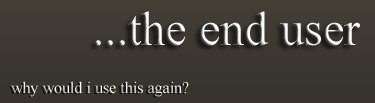 ...the end user