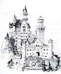 Pen and Ink Castle Drawings