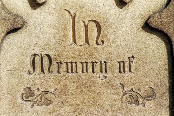 in memory of