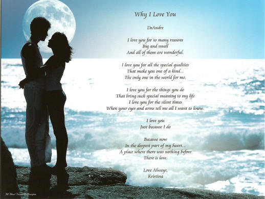 Express your feelings to your beloved with this romantic 'Love Poem'. her)