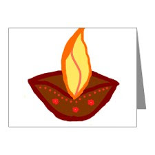 Diwali Diya Note Wishes
