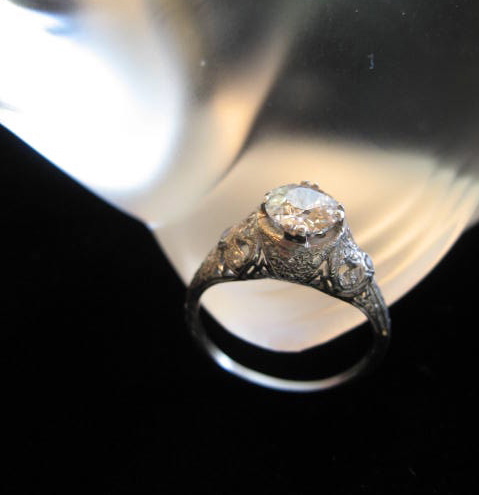 c. 1915 Diamond & Platinum engagement ring