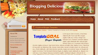 Blogger Template Blogging Delicious
