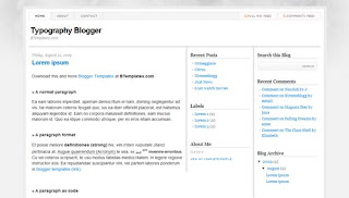 Typography Blogger Template
