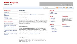 XClear Blogger Template