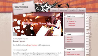 Happy Shopping Blogger Template