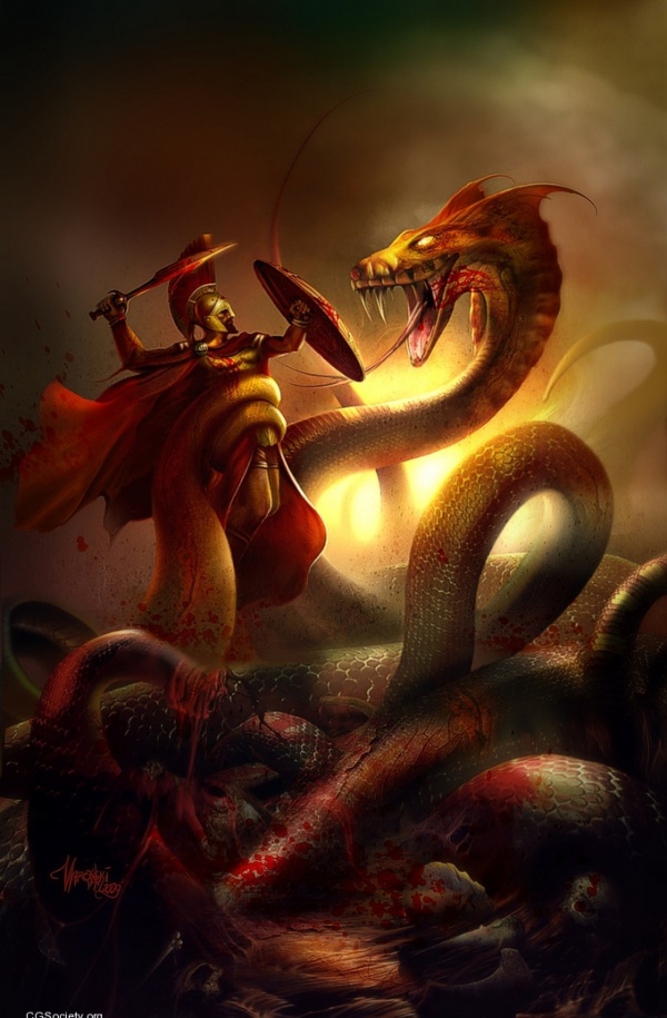 Hercules Killing Hydra
