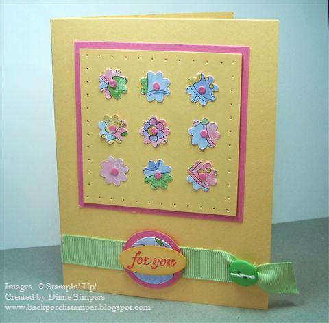 I used the Boho Blossoms punch piercing punch. I used the Boho Blossoms punch