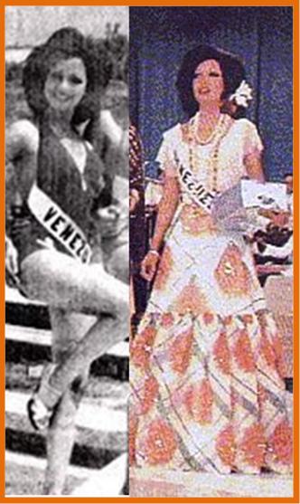 MONARCAS DE VENEZUELA Miss Venezuela 1974 Neyla Chiquinquirá Moronta