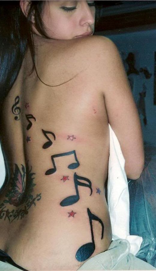 Tattoos: Music Note Tattoos